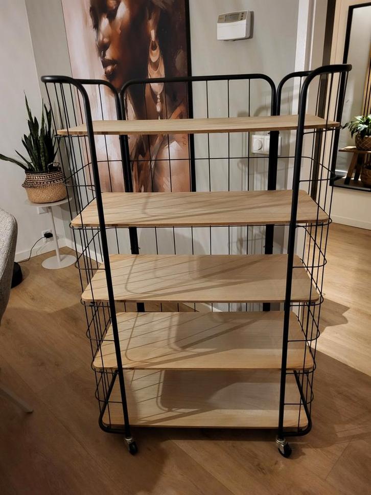 Bakkerskast op wieltjes - Almere, Huis en Inrichting, Kasten | Stellingkasten, Gebruikt, Ophalen