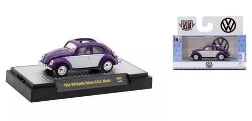 1956 VW Kever Beetle Deluxe USA Model van M2 1/64 R88, Hobby en Vrije tijd, Modelauto's | Overige schalen, Nieuw, Auto, Ophalen of Verzenden