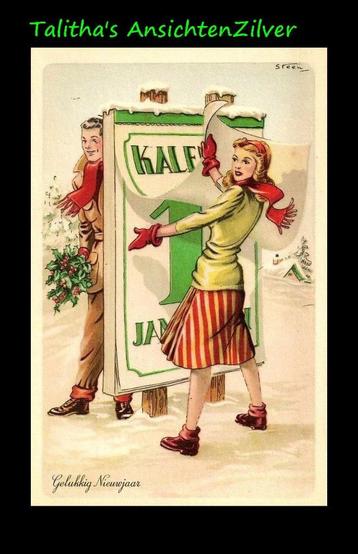 💢💢Pax Steen, Gelukkig Nieuwjaar in de sneeuw (7) beschikbaar voor biedingen