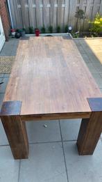 Massief Hout / Hard Wooden Dining Table, Huis en Inrichting, Tafels | Eettafels, Ophalen, Gebruikt, 50 tot 100 cm, Vijf personen of meer