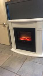 Schouw met electrisch kachel, Huis en Inrichting, Ophalen of Verzenden, Zo goed als nieuw, Vrijstaande haard, Elektrische haard