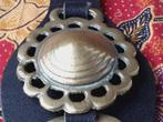 Twee antieke kleppermannetjes uit Engeland aan riem 28 cm., Antiek en Kunst, Ophalen of Verzenden