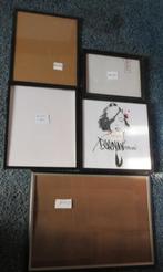 5 zwarte lijsten, Ophalen, Minder dan 50 cm, Gebruikt, Minder dan 50 cm