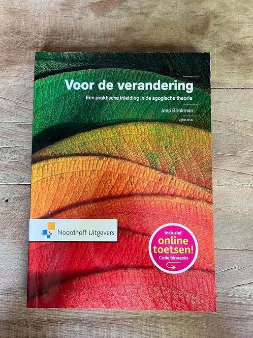 (Studie)boek: Voor de verandering, Boeken, Studieboeken en Cursussen, Zo goed als nieuw, HBO, Ophalen of Verzenden