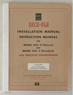 Rock-Ola 1455-D And 1455-S Jukebox Installation Manual, Ophalen of Verzenden, Gebruikt, 1970 tot heden, Rock Ola