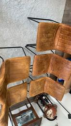6 cognac kleur stoelen nog mooi!, Huis en Inrichting, Stoelen, Ophalen, Zo goed als nieuw, Bruin
