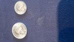 25 cent 1941 en 10 cent 1936, Postzegels en Munten, Munten | Nederland, Ophalen of Verzenden, Koningin Wilhelmina, 25 cent