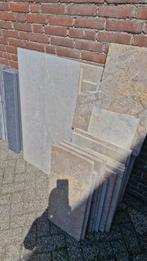 10m2 Franse Dallen natuursteen tegels, Doe-het-zelf en Verbouw, Tegels, Ophalen, Gebruikt, 10 m² of meer, 20 tot 40 cm