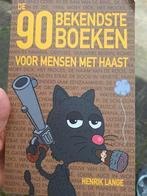 Henrik Lange - De 90 bekendste boeken voor mensen met haast, Boeken, Henrik Lange; Thomas Wengelewski, Ophalen of Verzenden, Zo goed als nieuw