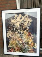 Indonesisch Schilderij, Antiek en Kunst, Kunst | Tekeningen en Foto's, Ophalen of Verzenden