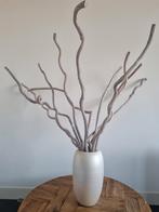 Mooie parelmoer creme vaas met gouden glans incl takken, Huis en Inrichting, Woonaccessoires | Vazen, Ophalen, Wit, Aardewerk of Porselein