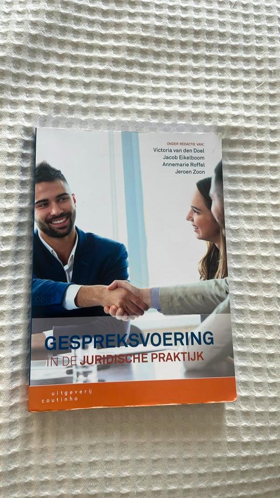 Gespreksvoering in de juridische praktijk, Boeken, Wetenschap, Zo goed als nieuw, Ophalen of Verzenden