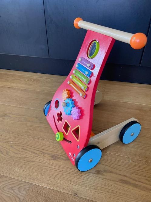 Loopkar hout gratis, Kinderen en Baby's, Speelgoed | Houten speelgoed, Zo goed als nieuw, Rij- of Hobbelspeelgoed, Ophalen