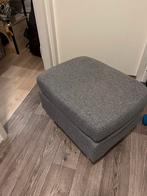 Grijze Voetenbank / Zitplaats - Stof, Ophalen, Minder dan 50 cm, Gebruikt, Vierkant