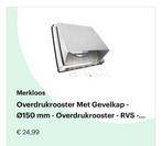 Overdrukrooster met Gevelkap - Ø150mm RVS, Ophalen of Verzenden, Nieuw, Ventilator