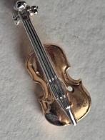 Broche viool verguld, Sieraden, Tassen en Uiterlijk, Ophalen of Verzenden, Zo goed als nieuw, Goud, Overige materialen