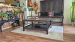 Ikea salontafel zwart met plank, Ophalen, Gebruikt, 50 tot 100 cm, 50 tot 100 cm