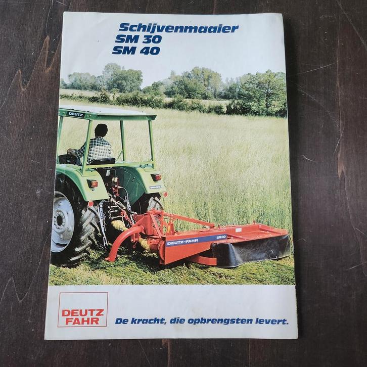Deutz-Fahr Schijvenmaaier SM 30 SM 40 Brochure, Boeken, Catalogussen en Folders, Gelezen, Ophalen of Verzenden