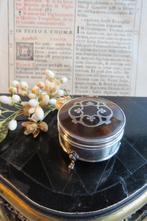 Antiek Engels sterling zilver en schildpad ringendoosje 1909, Ophalen of Verzenden, Zilver