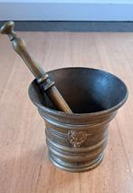 Antieke Koperen Vijzel met Stamper, Ophalen of Verzenden, Koper