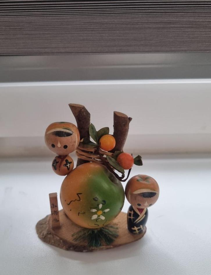 Leuke "Mount Obama" sinaasappeltjes Kokeshi's, Antiek en Kunst, Kunst | Niet-Westerse kunst, Verzenden