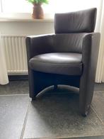 Leren fauteuil, Huis en Inrichting, Fauteuils, Ophalen, Gebruikt, Minder dan 75 cm, Leer