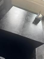 Salontafel 100x100 croco leer 3 maanden oud zwart tafel, Ophalen, 50 tot 100 cm, Zo goed als nieuw, Minder dan 50 cm