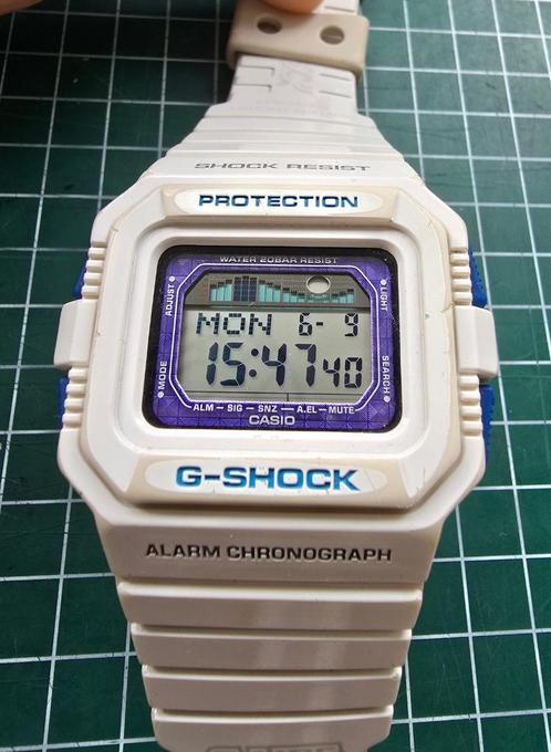 Casio G-Shock GLX-5500 Wit, Sieraden, Tassen en Uiterlijk, Horloges | Heren, Gebruikt, Polshorloge, Casio, Kunststof, Kunststof