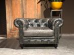Sumnersale Deal Chesterfield Clubfauteuil zgan, Industrieel Stoer, Leer, Ophalen of Verzenden, Zo goed als nieuw