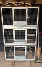 Kweekkooi betonplex parkieten / papegaaien cubus 3 vaks, Ophalen, Zo goed als nieuw, Broedkooi of Kweekkooi