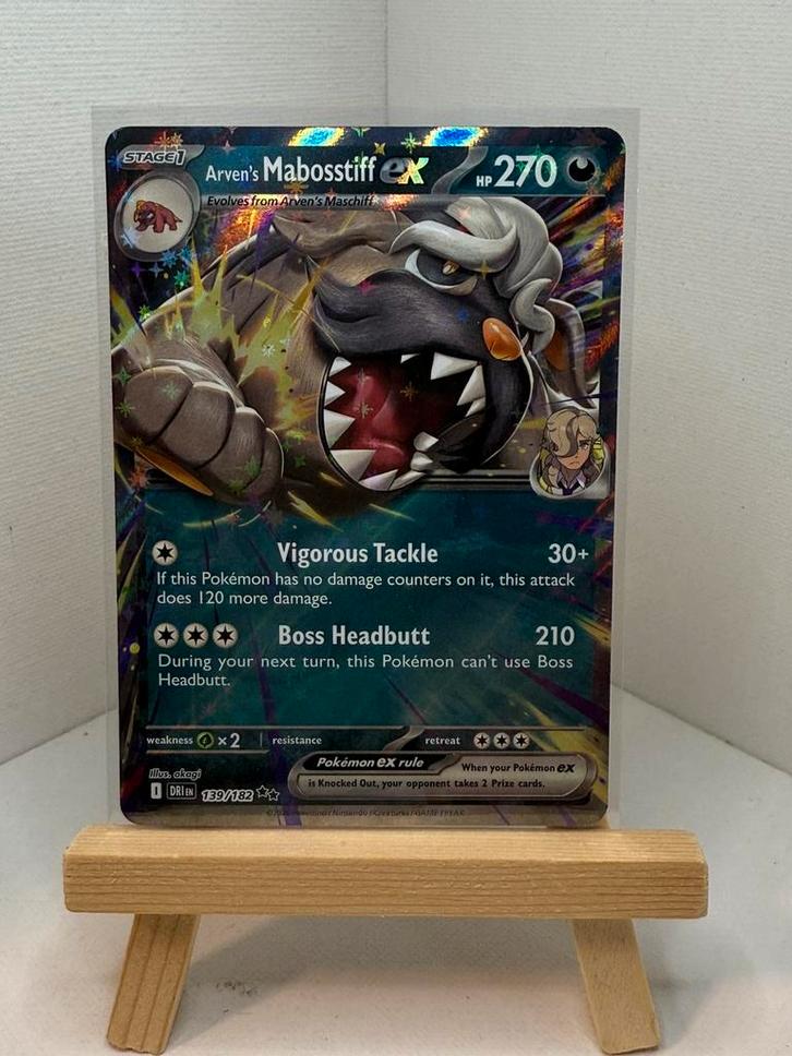 Arven’s mobosstiff ex dri139, Hobby en Vrije tijd, Verzamelkaartspellen | Pokémon, Zo goed als nieuw, Ophalen of Verzenden