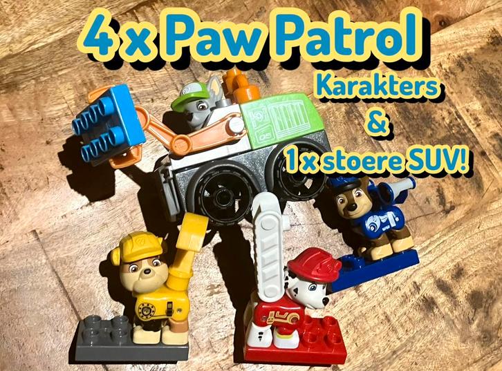 4 x Paw Patrol figuurtjes & Truck (Fisher price/Mattel), Kinderen en Baby's, Speelgoed | Buiten | Actiespeelgoed, Zo goed als nieuw