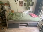 bed - half hoogslaper, Ophalen, Gebruikt, 90 cm, Eenpersoons