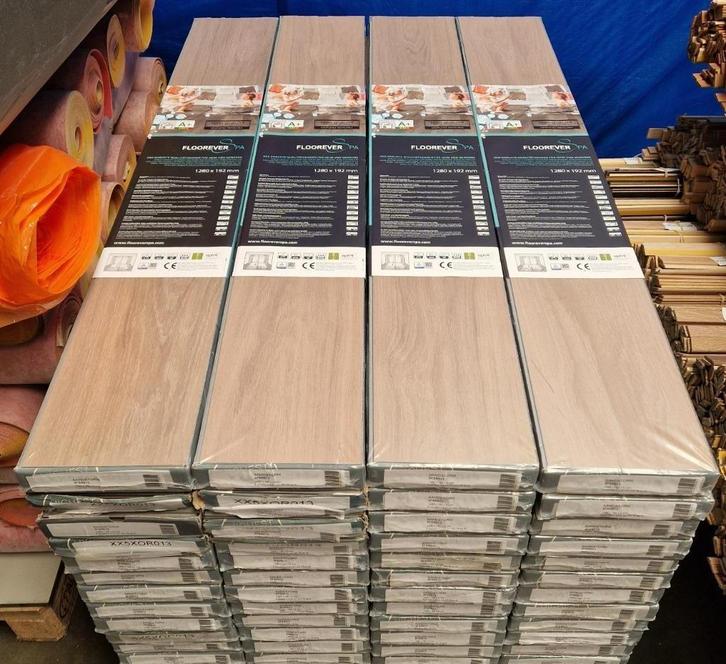Restpartij click pvc 84 m2 Floorever Spa Vinylboden. 5FSR013, Huis en Inrichting, Stoffering | Vloerbedekking, Nieuw, Laminaat