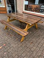 Picknicktafel, Tuin en Terras, Ophalen, Zo goed als nieuw, Rechthoekig, Hout