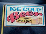 Vintage Wandbord - Ice Cold Beer, Ophalen of Verzenden
