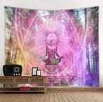 Roze Boeddha Wandkleed / 3D Wand Kleed Buddha Meditatie Muur, Nieuw, Rechthoekig, Verzenden