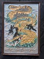 Cloisonné Tegel - Verzet 1940-1945, Antiek en Kunst, Antiek | Wandborden en Tegels, Ophalen of Verzenden