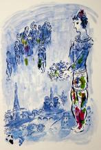 Marc Chagall (1887) Kleur Lithografie " De Magiër " Gen Ges, Ophalen of Verzenden