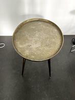 Bijzettafel Pols Potten goud ovaal, Huis en Inrichting, Minder dan 55 cm, Metaal of Aluminium, Rond, Zo goed als nieuw