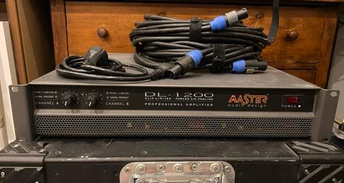 Master Audio DL-1200 + 2x Behringer Eurolive B1520 pro, Audio, Tv en Foto, Professionele Audio-, Tv- en Video-apparatuur, Gebruikt