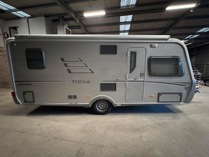 Eriba Hymer Nova 545 Frans bed, rondzit, mover, luifel etc, Caravans en Kamperen, Caravans, Particulier, tot en met 4, 1250 - 1500 kg