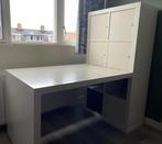 IKEA Expedit Kallax bureau met kast met 5 inzet deurtjes, Huis en Inrichting, Ophalen, Zo goed als nieuw, Bureau