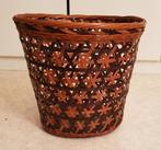 retro vintage jaren 70 riet prullenmand mand, Ophalen, Zo goed als nieuw, Minder dan 10 liter, Riet