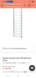Spinder design cd dvd rek, Ophalen, Zo goed als nieuw, Cd's