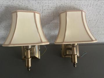 2 mooie Vintage ( bronzen?) wandlampjes. Samen 25€ beschikbaar voor biedingen