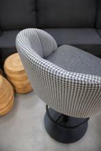 8 luxe barstoelen metaal stof rugleuning casinokruk grijs, Huis en Inrichting, Ophalen, 5 krukken of meer, Met voetsteun, 60 tot 90 cm