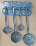 Oud lepelrekje, grijs gewolkt, emaille, Antiek en Kunst, Antiek | Emaille, Ophalen of Verzenden