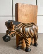 Prachtige houten boekensteunen zebra Afrika hout boekensteun, Huis en Inrichting, Ophalen of Verzenden
