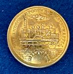 Koperen Knoop Hollandse Spoorweg Maatschappij, Antiek en Kunst, Ophalen of Verzenden